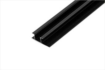 枣庄航空纤维墙咔铝合金带灯中条（哑黑氧化）