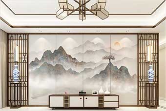 枣庄森佰汇航空纤维（山水画系列）